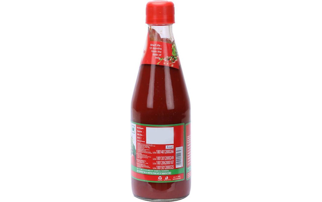 Patanjali Tomato Ketchup    Glass Bottle  500 grams